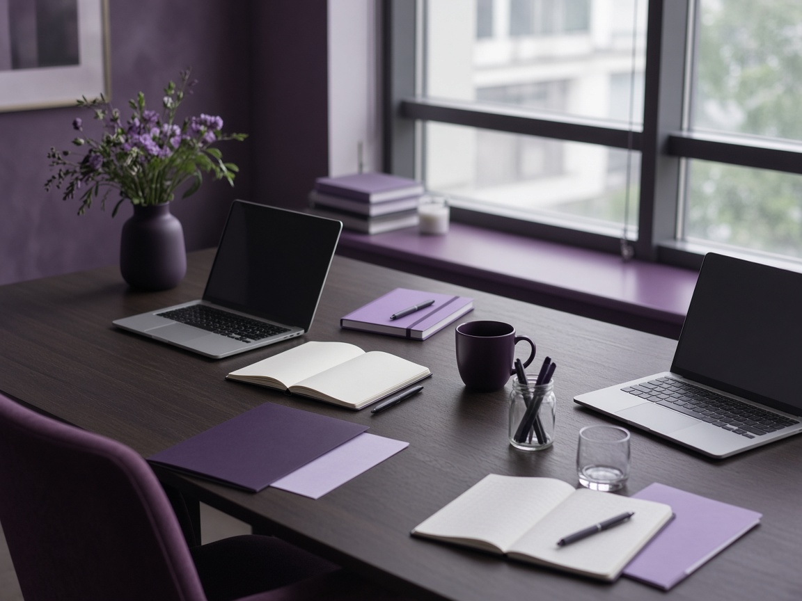 Workshop table prepared for a clinical technology discussion